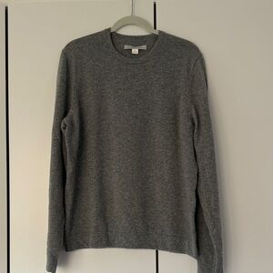 Outerknown Men's Charcoal Crewneck 100% Cashmere Sweater